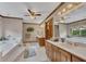 Open bathroom with a tub, double sinks, and generous counter space at 1724 Arbor Hill Rd, Canton, GA 30115