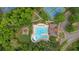Aerial view of the community pool, tennis courts, playground, and meticulously landscaped grounds at 221 Hampton Station Blvd, Canton, GA 30115