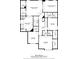 Upstairs floor plan showing bedrooms, bathrooms, and walk-in closets in a well-designed layout at 221 Hampton Station Blvd, Canton, GA 30115