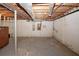 Large unfinished basement with utility connections, perfect for storage or renovation possibilities at 110 Vistacrest Way, Roswell, GA 30075