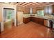 Kitchen with hardwood floors and stainless-steel appliances at 110 Vistacrest Way, Roswell, GA 30075