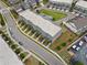 Aerial view of the residential neighborhood at 244 Church St, Lawrenceville, GA 30046