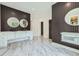 Elegant bathroom with double vanities, modern mirrors, and a luxurious feel at 2740 Drew Valley Ne Rd, Brookhaven, GA 30319