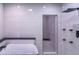 Modern bathroom with a soaking tub, walk-in shower with a bench, and sleek fixtures at 2740 Drew Valley Ne Rd, Brookhaven, GA 30319