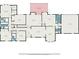 Detailed floor plan showcasing layout of bedrooms, living room, kitchen, bathrooms, and garage at 12080 Mountain Laurel Dr, Roswell, GA 30075