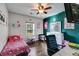 Fun and colorful room with a Hello Kitty theme, including walls, bedding and more at 130 Williams Rd, Villa Rica, GA 30180