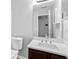 Bathroom featuring modern fixtures, vanity, and a large mirror at 3315 Brookfield Dr, Austell, GA 30106