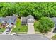 Aerial view of a well-maintained home with a manicured lawn at 3315 Brookfield Dr, Austell, GA 30106