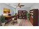 Office with a desk, bookshelves, and a comfortable chair at 3315 Brookfield Dr, Austell, GA 30106