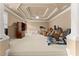 Finished basement with an exercise area and cozy space at 4190 Madison Dr, Cumming, GA 30040
