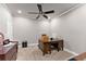 Office space featuring neutral color walls, and a ceiling fan, which makes for a great workspace at 4190 Madison Dr, Cumming, GA 30040