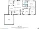 Detailed floor plan showcasing the layout of the house including the dimensions of each room at 6292 Field Glen Rd, Stone Mountain, GA 30087