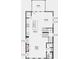 Floorplan featuring kitchen, dining, living room, and half bath on level 2 at 3078 Hudson Glen Way, Dacula, GA 30019