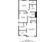 Second floor plan featuring 3 bedrooms, 2 bathrooms, walk-in closet, and laundry room at 4870 Heather Mill Trce, Snellville, GA 30039