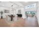 Bright and spacious dining room with elegant lighting and modern decor at 2505 Kirkwood Dr, Cumming, GA 30041