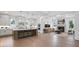 Modern kitchen with stainless steel appliances, island, and ample cabinet space at 2505 Kirkwood Dr, Cumming, GA 30041
