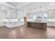 Large kitchen with a spacious island, stainless appliances, and lots of cabinet space at 2505 Kirkwood Dr, Cumming, GA 30041