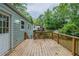 Wooden deck and the home's exterior at 3140 Delowe Dr, Atlanta, GA 30344