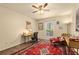 Cozy office area with wood-look floors, window, and neutral paint at 3472 Essex Ave # 81, Atlanta, GA 30339