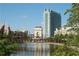 Picturesque lake view highlighting the bridge, architecture, and urban living environment at 396 15Th Nw St # 6, Atlanta, GA 30318