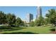 Expansive green space with lush lawns and mature trees, perfect for outdoor recreation at 396 15Th Nw St # 6, Atlanta, GA 30318