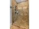 Walk-in shower is spacious and includes glass surround and diamond tiled walls at 396 15Th Nw St # 6, Atlanta, GA 30318