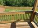 Backyard deck showcasing a well-maintained lawn with a privacy fence at 4020 Sierra Knolls Ct, Cumming, GA 30040
