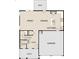 Open concept floor plan with kitchen, Gathering room, and dining area at 1006 Starmoss Lane, Conyers, GA 30094