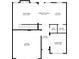 Detailed floor plan showcasing the layout of the living room, kitchen, and garage dimensions at 11028 Southwood Dr, Hampton, GA 30228