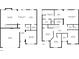 Second floor plan featuring bedrooms, baths, walk-in closets, and laundry areas for the house at 11028 Southwood Dr, Hampton, GA 30228