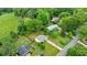 Aerial view of home, showcasing yard size and location at 3909 Ebenezer Rd, Marietta, GA 30066