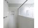 Bright shower with glass doors and updated shower head and fixtures at 3909 Ebenezer Rd, Marietta, GA 30066