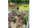Backyard with pergola, fire pit, and deck overlooking the landscape at 3809 Autumn View Nw Ln, Acworth, GA 30101