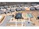 Aerial view of the community featuring manicured landscaping and desirable amenities, including a bocce ball court at 109 Aspen Way, Dallas, GA 30157