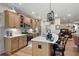Lovely kitchen with stainless steel appliances, wooden cabinets, countertops, and a decorative island at 109 Aspen Way, Dallas, GA 30157