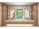 The bathroom showcases dual sinks, stylish mirrors, and elegant lighting fixtures at 250 Mayfield Rd, Alpharetta, GA 30009