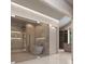 Modern bathroom with glass shower, soaking tub, and neutral color palette in a well-lit space at 250 Mayfield Rd, Alpharetta, GA 30009