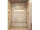 Elegant shower featuring dual shower heads, built in seating and custom shelving at 250 Mayfield Rd, Alpharetta, GA 30009
