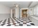 Bonus room featuring black and white tile floors and a ceiling fan at 3348 Perrington Pointe, Marietta, GA 30066