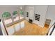 Living room with high ceiling, hardwood floors, fireplace and large windows at 3348 Perrington Pointe, Marietta, GA 30066