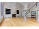 Open living room with fireplace and built-in shelves at 3348 Perrington Pointe, Marietta, GA 30066