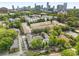 Aerial view shows community and its proximity to the city at 3501 Roswell Ne Rd # 102, Atlanta, GA 30305
