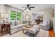 Cozy living room with stylish decor, comfortable seating, and hardwood floors creating a welcoming atmosphere at 1518 Rochelle Dr, Atlanta, GA 30338
