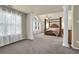 Bright main bedroom with four post bed, columns and lots of natural light at 3133 Bridge Walk Dr, Lawrenceville, GA 30044