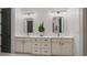 Bright bathroom with double vanities, modern fixtures, and plenty of storage at 2490 Hillandale Cir, Cumming, GA 30041