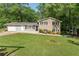 Charming two-story home with a brick facade, well-maintained lawn, and mature trees at 4070 Lauada Dr, Douglasville, GA 30135