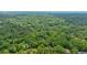 Stunning aerial view showcasing a home nestled amidst lush, dense trees at 5120 Jett Forest Trl, Atlanta, GA 30327