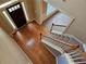 Foyer featuring hardwood floor and staircase to second floor at 3943 Dunaire Dr, Stone Mountain, GA 30083