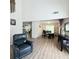 Open-concept dining area featuring modern furnishings and abundant natural light at 210 Paris Dr, Lawrenceville, GA 30043