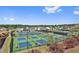 Aerial view of community pickleball courts at 307 Ernest Ave, Peachtree City, GA 30269